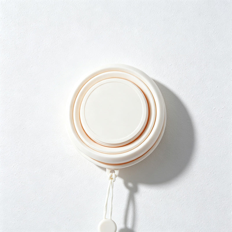 CouldNook Collapsible Silicone Cup - Accordion Sides and Attached Hanging Loop