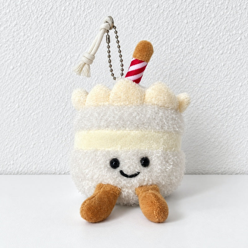 CouldNook Birthday Cake Plush Charm - Smiling Layers and Candle