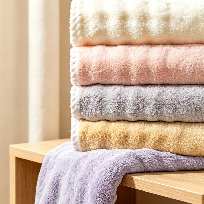 CouldNook Thick Hair Towel Wrap - Long Hooded Drying Cap