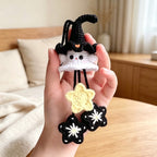 CouldNook Yarn Ghost Hanging Ornament - Witch and Pumpkin Designs