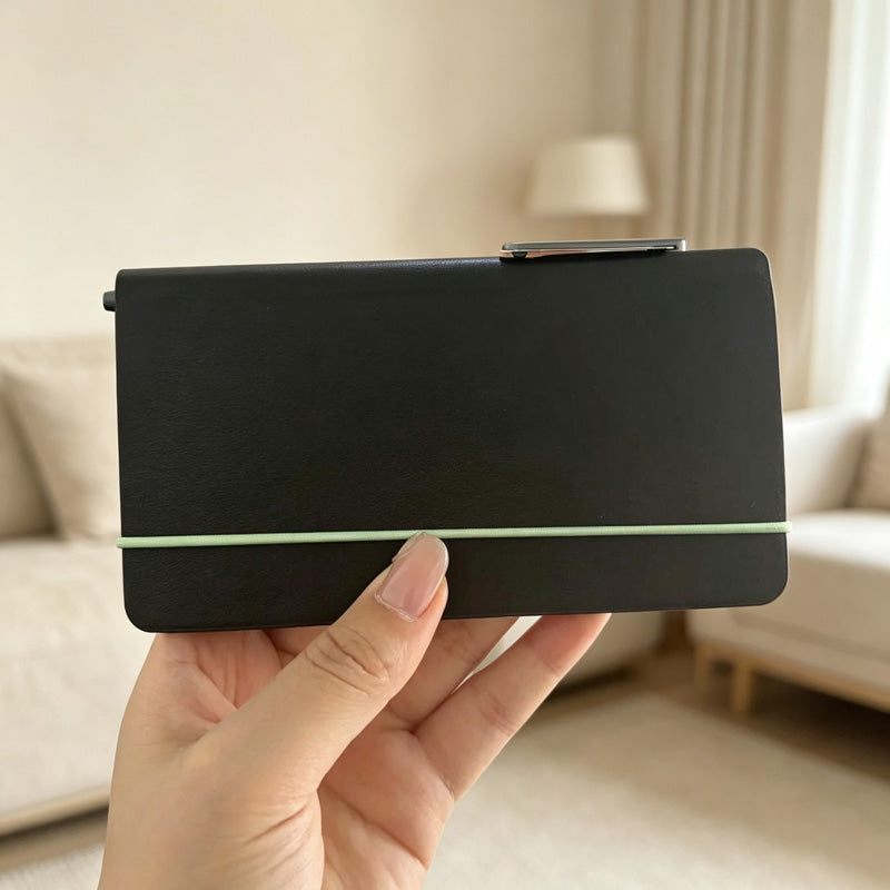 CouldNook Pocket Notebook - Landscape Pages and Contrasting Elastic Cover Band