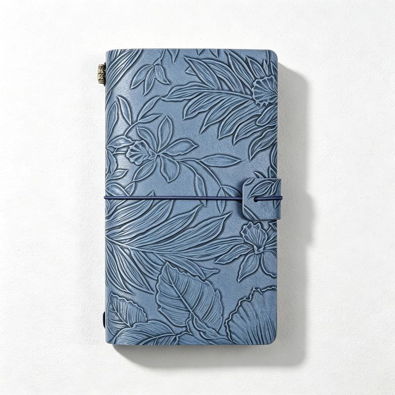 CouldNook 3-in-1 Embossed Floral A6 Notebook‑Vintage Refillable Journal