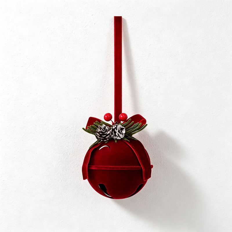 CouldNook Christmas Bell Hanging Swag - Dangling Bell Detail