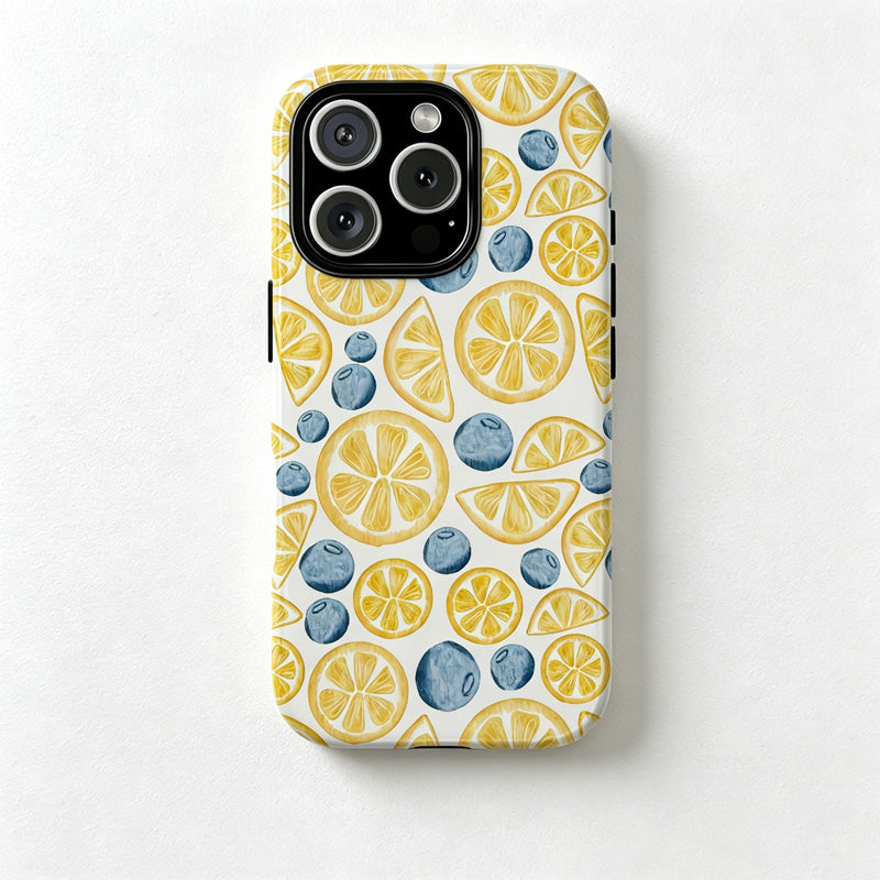 CouldNook Lemon Pattern Phone Case - Fresh Fruit Print Cover