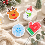 Christmas Dishwashing Sponges in Four Festive Shapes