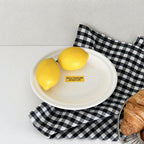 CouldNook Gingham Cotton Linen Placemat - Square Fabric Profile