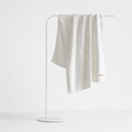 CouldNook Solid Ribbed Cotton Towel - Neutral Face and Bath Sizes