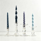 Spiral Taper Candle Set - Set Of 4 Assorted Twisted Candles in Gift Box