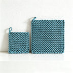CouldNook Japanese Chunky Knit Trivet - Minimalist Woven Square Mat