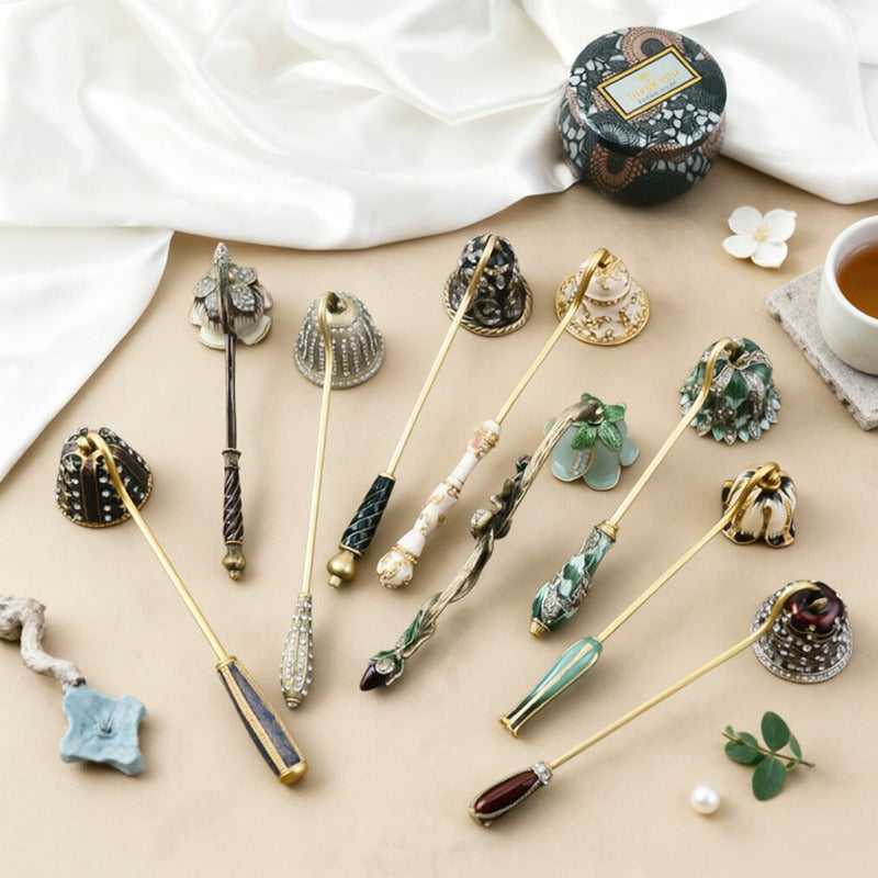 European Vintage Candle Snuffer Handheld Candle Making Kits - Candle Extinguisher Bell Tool