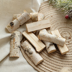 0.79 Inches Birch Wood Slices Wall Decor - Christmas Natural Craft Ornaments(50PCS)