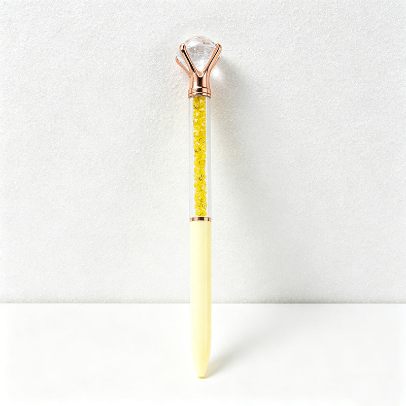 CouldNook Pen-Large Diamond Top Crystal Glitter Retractable Ballpoint Pen Custom Logo Gift Pen for Office Advertising