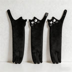 CouldNook Funny Long Cat Hanging Hand Towel - Super Absorbent Microfiber Towel