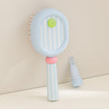 CouldNook Aesthetic Pastel Cushion Hairbrush - Built-In Cleaning Tool