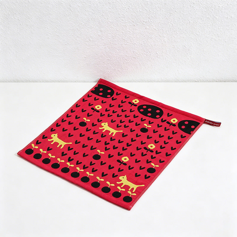 CouldNook Pure Cotton Gauze Cartoon Square Towel - Cute Absorbent Handkerchief