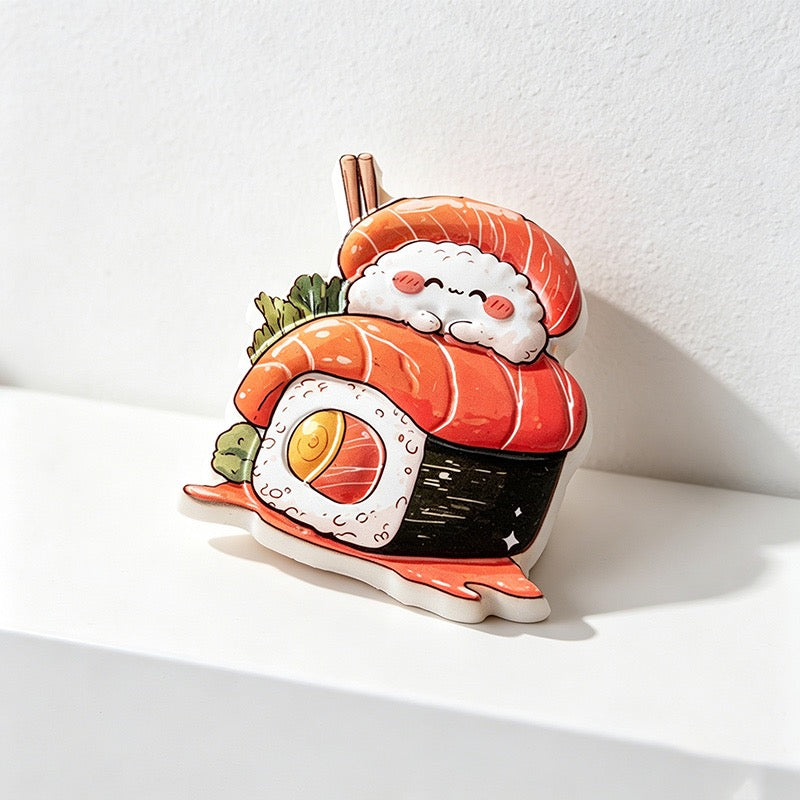CouldNook 3D Miniature Food Fridge Magnets - Cute Kitchen Decor (Set of 6)