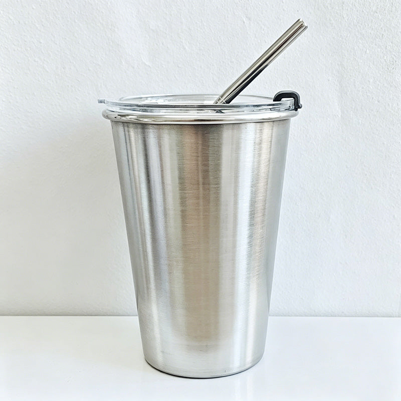 CouldNook 17oz Rhinestone Tumbler-Stainless Steel Insulated Straight Body Cup with Straw