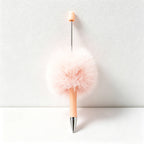 CouldNook Pen-Cute Pom Pom Beaded Ballpoint Pen DIY Creative Plush Ballpoint Pen for Gift & Office