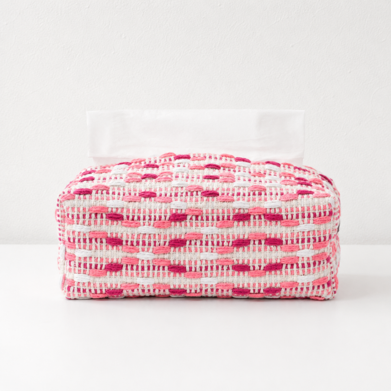 CouldNook Stripe Woven Tissue Bag - Aesthetic Fabric Storage Case