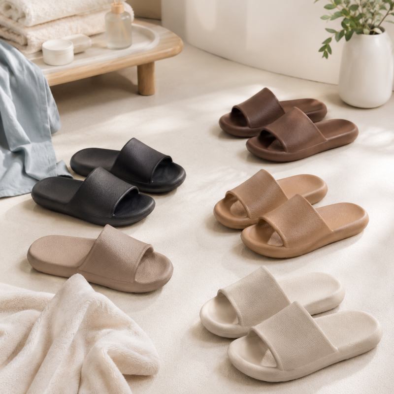 CouldNook Premium EVA Cloud Slippers - Pebbled Texture Non-Slip Slides