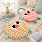 CouldNook Memory Foam Round Seat Cushion - Removable Striped Chair Pad