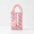 CouldNook Heart Motif Tissue Bag - Aesthetic Hanging Fabric Case