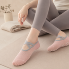 CouldNook Grip Sole Low Cut Socks - Home Movement Accent