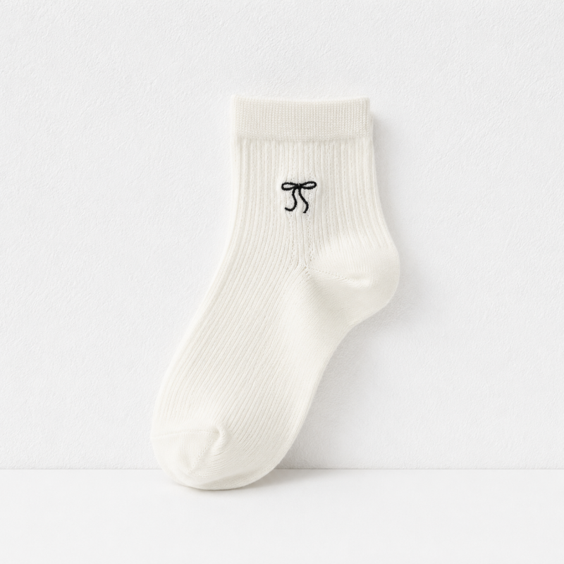 CouldNook Cozy Mixed Detail Crew Socks - Giftable Drawer Accent
