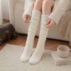 CouldNook Cable Knit Slouch Socks - Boot Layer Accent