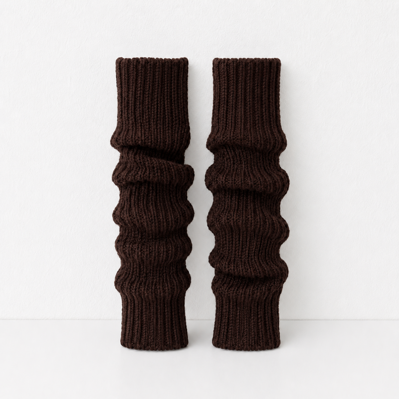 CouldNook 40CM Ribbed Slouch Leg Warmer Socks - Cozy Layering Accent
