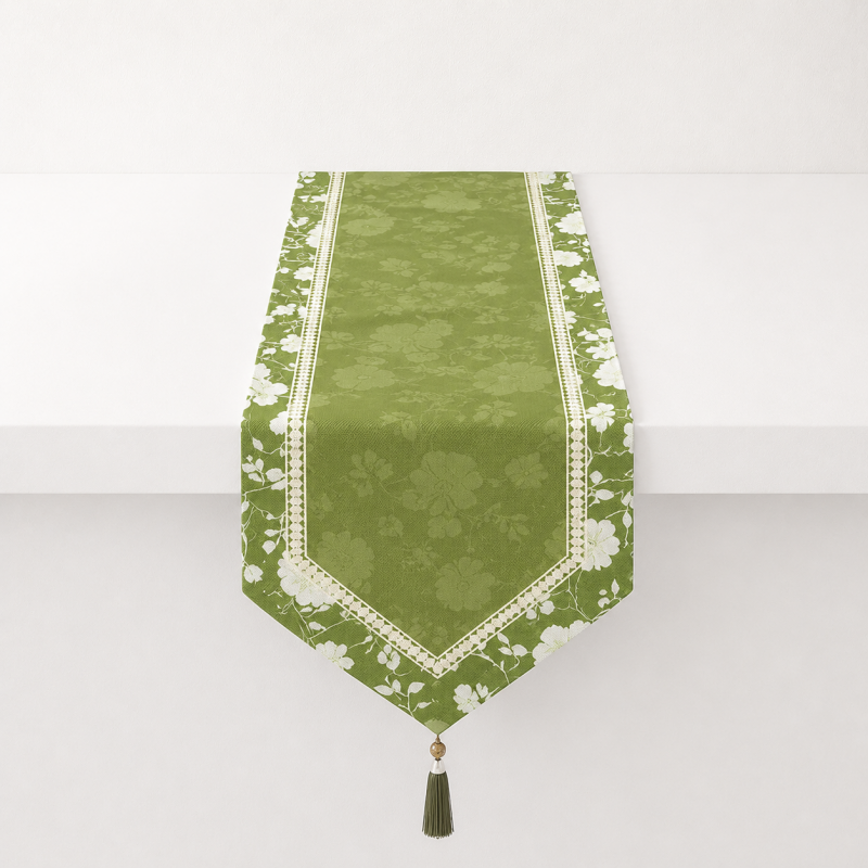 CouldNook Floral Print Table Runner - Warm Home Decor