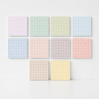 CouldNook Plaid Memo Paper - Aesthetic Fresh Grid Stationery