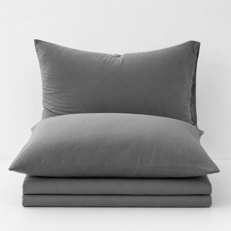 CouldNook Solid Color Pillowcase 2PCS Set - Soft Washed Bedding