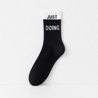 CouldNook No Silicone Dots Pilates Crew Socks - Home Studio Accent