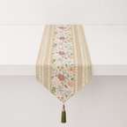 CouldNook Elegant Linen Blend Texture Table Runner - Warm Home Decor