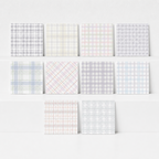 CouldNook Plaid Memo Paper - Aesthetic Fresh Grid Stationery