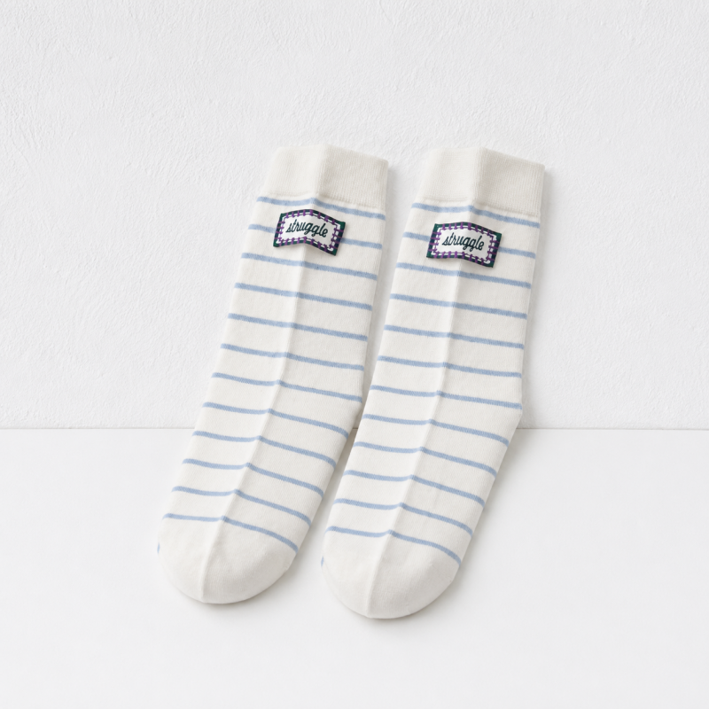 CouldNook Cozy Mixed Detail Crew Socks - Giftable Drawer Accent