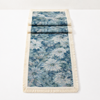 CouldNook French Garden Pattern Table Runner - Elegant Tassel Decor