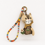 CouldNook Vintage Duck Fabric Charm - Aesthetic Artisan Bag Pendant