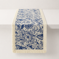 CouldNook French Butterfly Pattern Table Runner - Elegant Tassel Decor