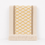 CouldNook Linen Cotton Table Runner - Boho Striped Tassel Decor