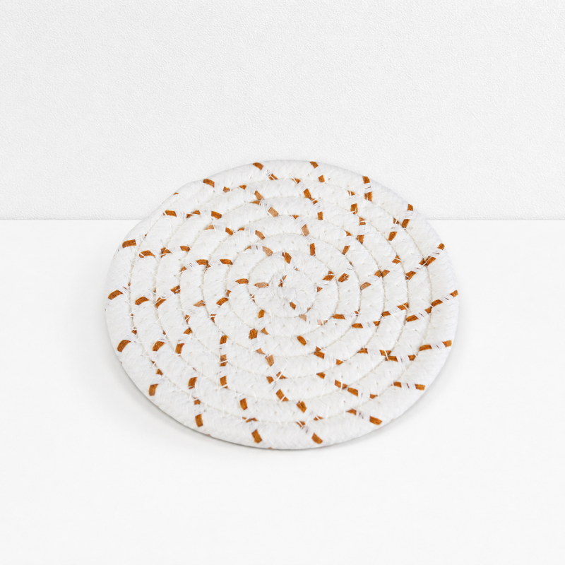 CouldNook Round Cotton Trivet - Minimal Table Heat Pad