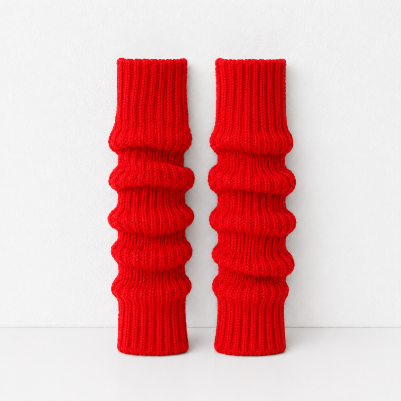 CouldNook 40CM Ribbed Slouch Leg Warmer Socks - Cozy Layering Accent