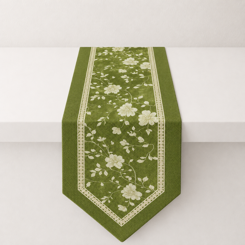 CouldNook Floral Print Table Runner - Warm Home Decor