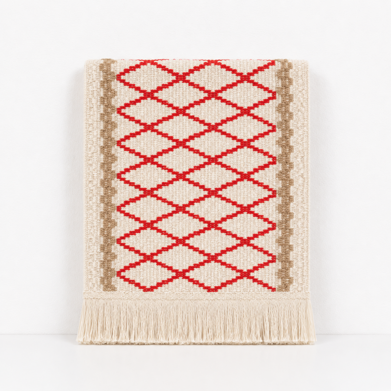 CouldNook Linen Cotton Table Runner - Boho Striped Tassel Decor