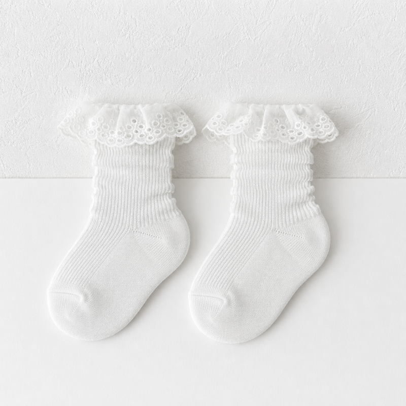 CouldNook Cozy Mixed Detail Crew Socks - Giftable Drawer Accent