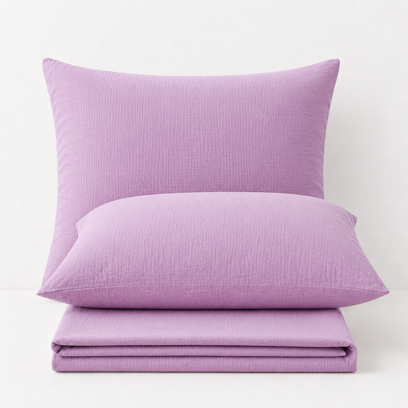 CouldNook Solid Color Pillowcase 2PCS Set - Soft Washed Bedding