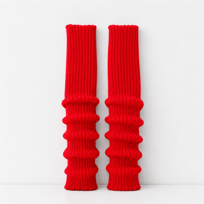 CouldNook 50CM Ribbed Slouch Leg Warmer Socks - Cozy Layering Accent