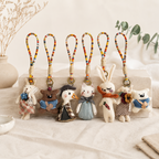 CouldNook Vintage Duck Fabric Charm - Aesthetic Artisan Bag Pendant