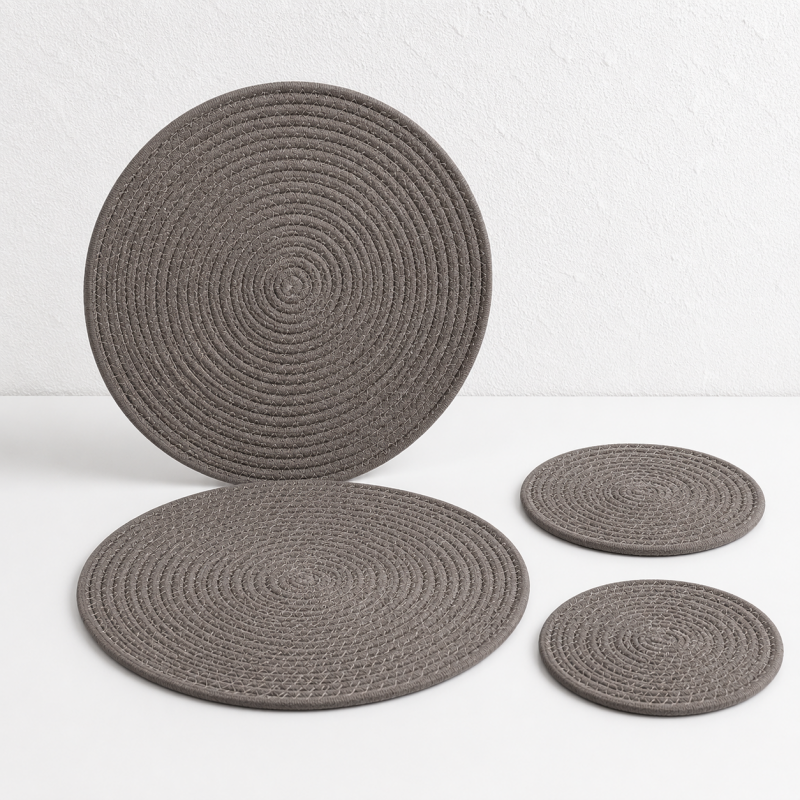 CouldNook Cotton Rope Woven Table Mat- Resistant Dining Pad